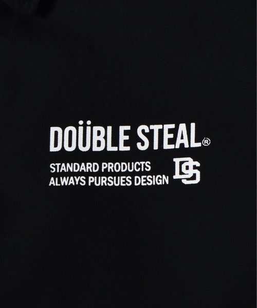 DOUBLE STEAL(ダブルスティール)の「DSロゴプリントコーチジャケット(その他アウター・メンズ・ベージュ/ブラック・MEDIUM/LARGE)」の3枚目の写真