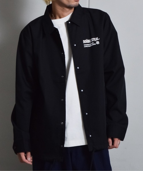 DOUBLE STEAL(ダブルスティール)の「DSロゴプリントコーチジャケット(その他アウター・メンズ・ベージュ/ブラック・MEDIUM/LARGE)」の14枚目の写真