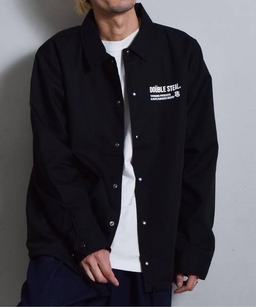 DOUBLE STEAL(ダブルスティール)の「DSロゴプリントコーチジャケット(その他アウター・メンズ・ベージュ/ブラック・MEDIUM/LARGE)」の15枚目の写真