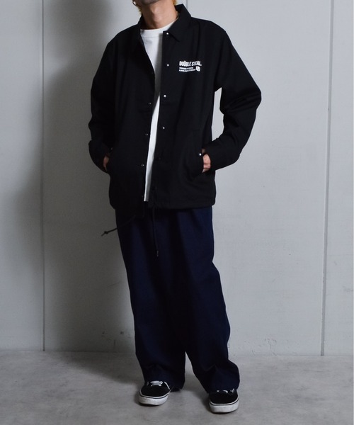 DOUBLE STEAL(ダブルスティール)の「DSロゴプリントコーチジャケット(その他アウター・メンズ・ベージュ/ブラック・MEDIUM/LARGE)」の16枚目の写真