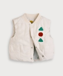 moimoln（モイモルン）の「【SOFT&】ワンポイントモチーフ軽量パデットベスト（ベスト）」
