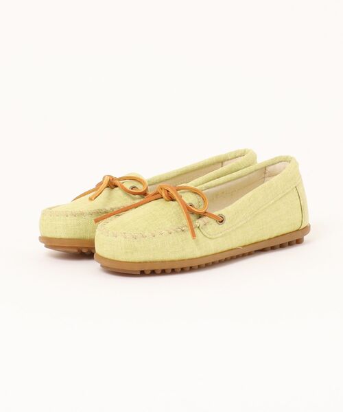 Minnetonka(ミネトンカ)の「【RES】【MINNETONKA】CANVAS MOC モカシン キャンバス モック(モカシン/デッキシューズ・レディース・イエロー系その他・US5)」の1枚目の写真