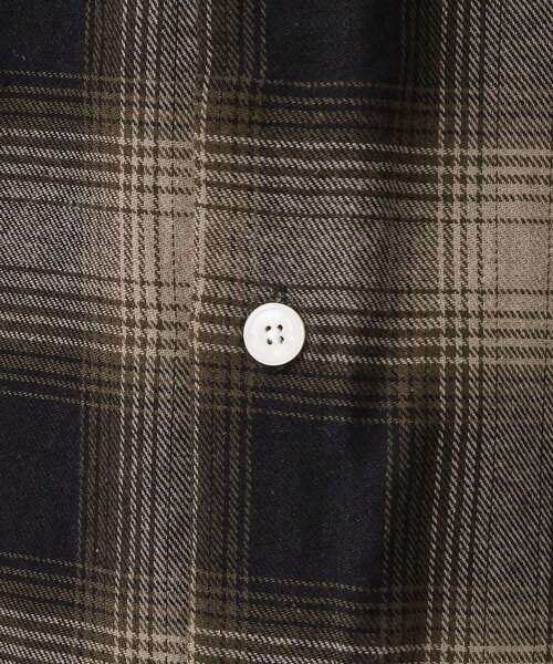 THE SHOP TK （ザ ショップ ティーケー ）の「オンブレーチェックバンドカラーシャツ 【洗濯機OK】（シャツ/ブラウス・メンズ・ブラウン系その他2/ベージュ系その他5・02/03/04）」の6枚目の写真