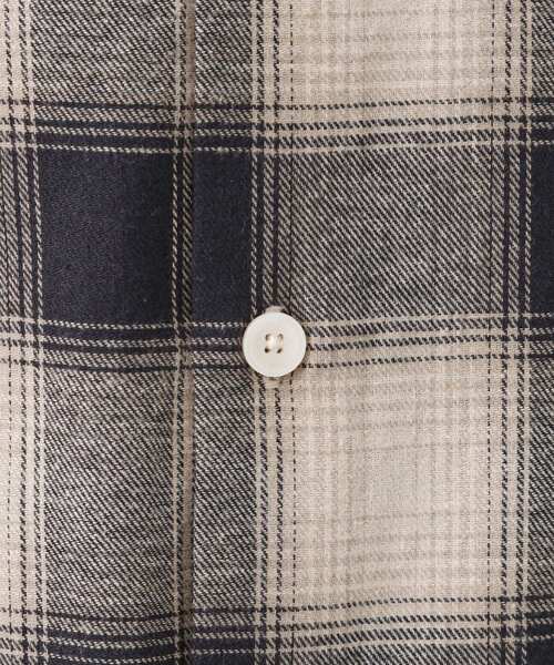 THE SHOP TK （ザ ショップ ティーケー ）の「オンブレーチェックバンドカラーシャツ 【洗濯機OK】（シャツ/ブラウス・メンズ・ブラウン系その他2/ベージュ系その他5・02/03/04）」の10枚目の写真