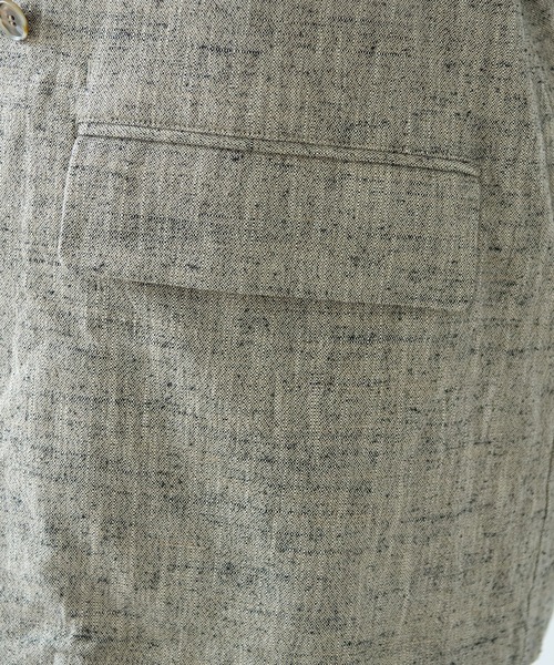 yuni(ユニ )の「slab nep tweed no collarジャケット(ノーカラージャケット・レディース・グレー/ベージュ・FREE)」の16枚目の写真