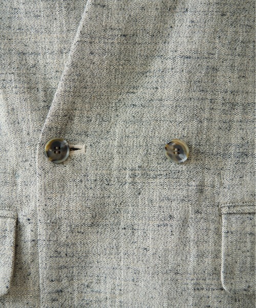 yuni(ユニ )の「slab nep tweed no collarジャケット(ノーカラージャケット・レディース・グレー/ベージュ・FREE)」の17枚目の写真