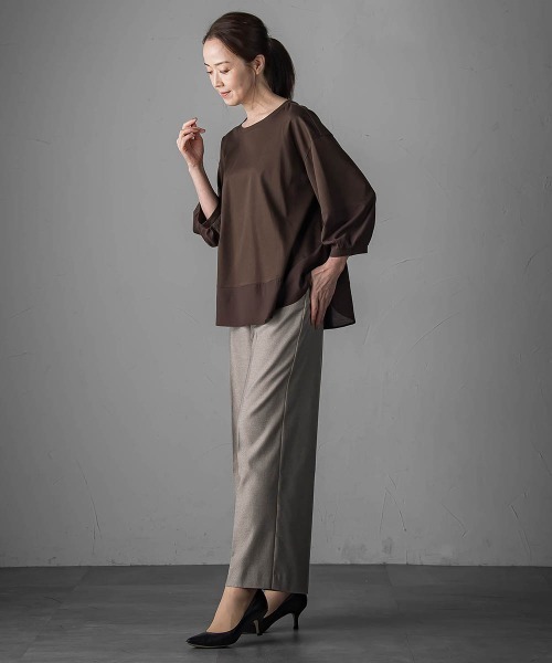 キラメキストレッチワイドパンツ≪洗濯機で洗える≫（その他パンツ