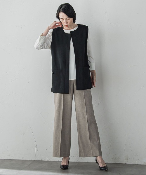 キラメキストレッチワイドパンツ≪洗濯機で洗える≫（その他パンツ