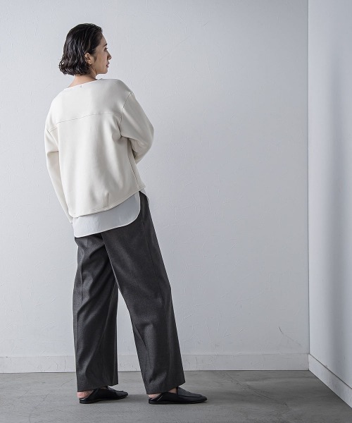 la.f…(ラエフ)の「キラメキストレッチワイドパンツ≪洗濯機で洗える≫(その他パンツ・レディース・キャメル/ブラック・11号/7号/9号)」の22枚目の写真