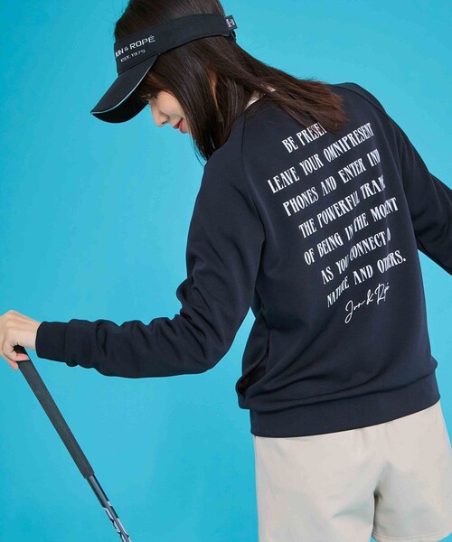 JUN&ROPE'（ジュンアンドロペ）の「ダンボールニットメッセージプルオーバー/UV・接触冷感（Tシャツ/カットソー・レディース・ピンク系その他2/グリーン系その他/ブラック・L/M/S）」の2枚目の写真