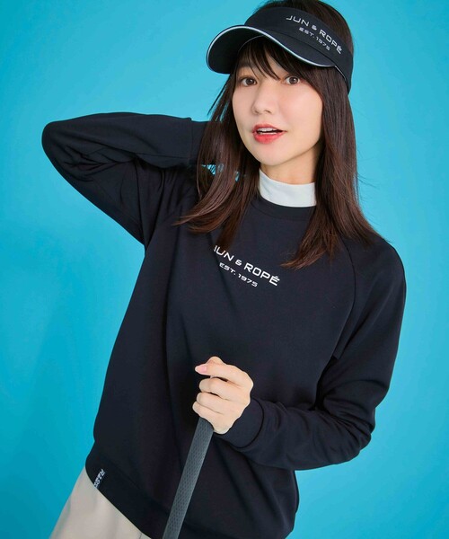 JUN&ROPE'（ジュンアンドロペ）の「ダンボールニットメッセージプルオーバー/UV・接触冷感（Tシャツ/カットソー・レディース・ピンク系その他2/グリーン系その他/ブラック・L/M/S）」の4枚目の写真