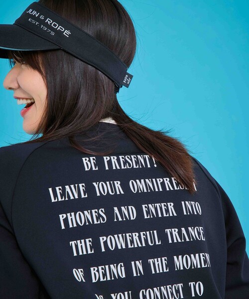 JUN&ROPE'（ジュンアンドロペ）の「ダンボールニットメッセージプルオーバー/UV・接触冷感（Tシャツ/カットソー・レディース・ピンク系その他2/グリーン系その他/ブラック・L/M/S）」の5枚目の写真