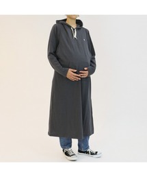 POLO BCS(ポロ ビーシーエス)のPOLO パーカーワンピース 授乳口付き 裏毛(ルームワンピース)