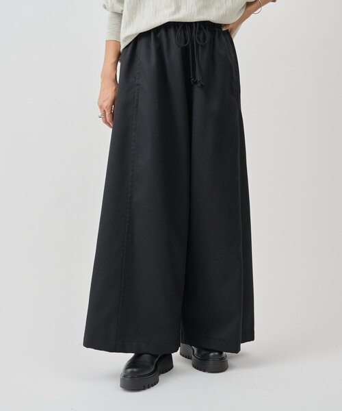 BEARDSLEY(ビアズリー)の「デニムライクウールバギーパンツ(その他パンツ・レディース・アイボリー/ブラック・FREE)」の17枚目の写真