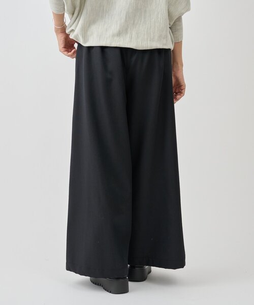 BEARDSLEY(ビアズリー)の「デニムライクウールバギーパンツ(その他パンツ・レディース・アイボリー/ブラック・FREE)」の19枚目の写真