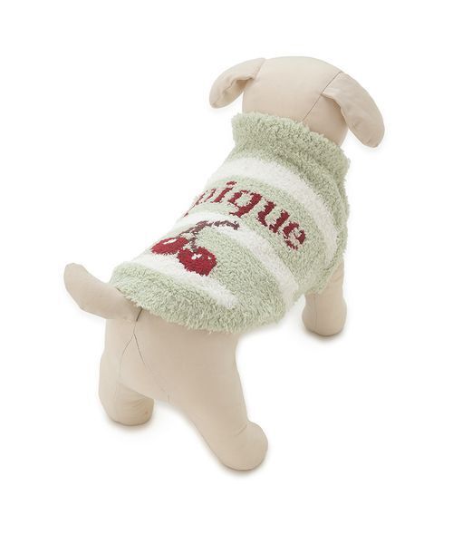 gelato pique(ジェラートピケ)の「【CAT&DOG】ベビモコチェリージャガードニット(ペットウェア・レディース・ブルー/グリーン・L/M/S)」の5枚目の写真