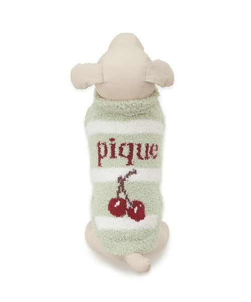 gelato pique(ジェラートピケ)の「【CAT&DOG】ベビモコチェリージャガードニット(ペットウェア・レディース・ブルー/グリーン・L/M/S)」の10枚目の写真