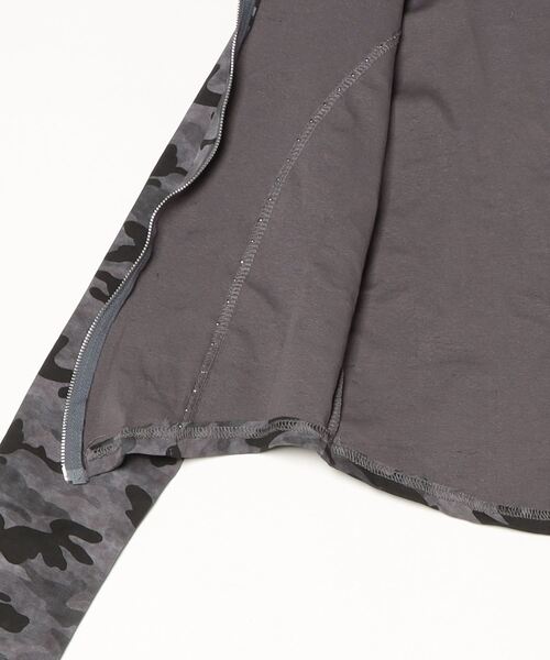 .KOM(ドットコム)の「A'GEM/9 × .kom 『.kom/ドットケーオーエム』Studded Camo Cropped Zip Top/Y2K スタッズカモクロップドジップトップス(その他トップス・レディース・チャコールグレー/グリーン・FREE)」の17枚目の写真