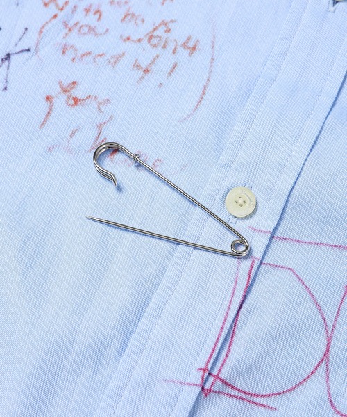 TAKAHIROMIYASHITATheSoloIst.（タカヒロミヤシタザソロイスト）の「pin hole round collar shirt.（シャツ/ブラウス・メンズ・ホワイト/サックスブルー・46/48）」の5枚目の写真