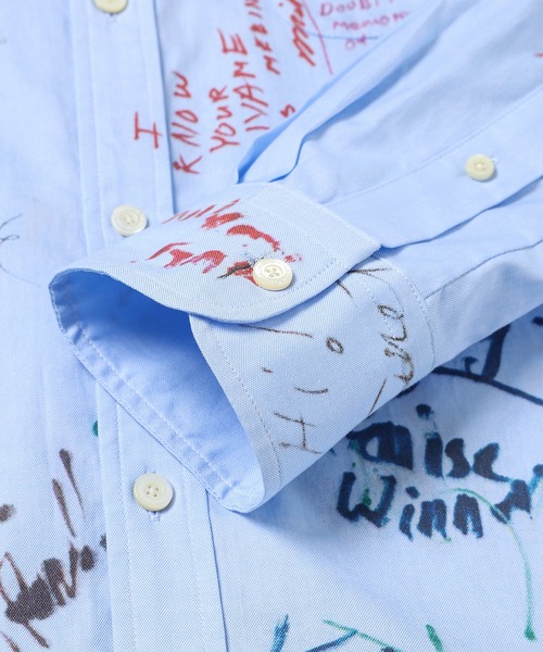 TAKAHIROMIYASHITATheSoloIst.（タカヒロミヤシタザソロイスト）の「pin hole round collar shirt.（シャツ/ブラウス・メンズ・ホワイト/サックスブルー・46/48）」の6枚目の写真