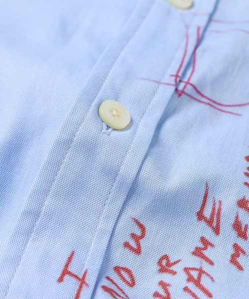 TAKAHIROMIYASHITATheSoloIst.（タカヒロミヤシタザソロイスト）の「pin hole round collar shirt.（シャツ/ブラウス・メンズ・ホワイト/サックスブルー・46/48）」の7枚目の写真