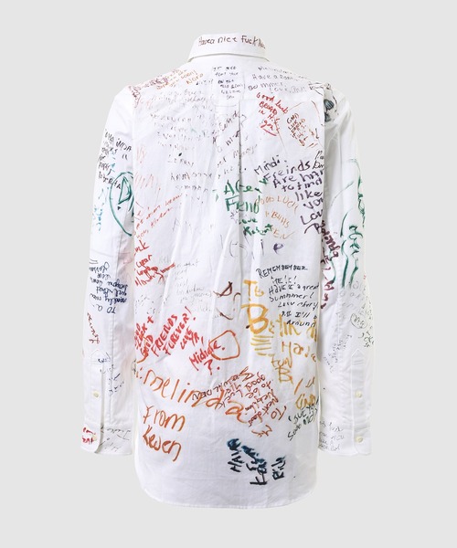 TAKAHIROMIYASHITATheSoloIst.（タカヒロミヤシタザソロイスト）の「pin hole round collar shirt.（シャツ/ブラウス・メンズ・ホワイト/サックスブルー・46/48）」の10枚目の写真