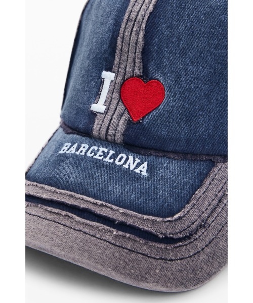 【Desigual×BOTTER】刺繍入りキャップ I love Barcelona