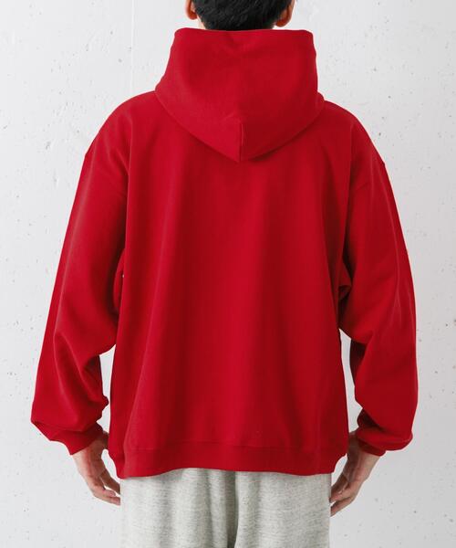 URBAN RESEARCH（アーバンリサーチ）の「Wide Dad　Dad SWEAT PARKA（パーカー・メンズ・ネイビー/レッド・1/2）」の11枚目の写真