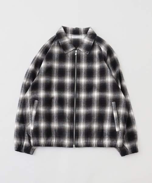 cabaret poval(キャバレーポバール)の「cabaret poval / キャバレーポバール OMBRE CHECK DZ SHIRT(ブルゾン・メンズ・ブラック・LARGE/MEDIUM)」の1枚目の写真
