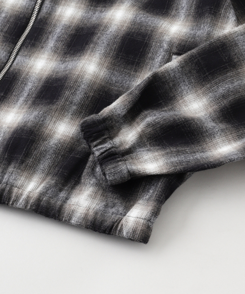 cabaret poval(キャバレーポバール)の「cabaret poval / キャバレーポバール OMBRE CHECK DZ SHIRT(ブルゾン・メンズ・ブラック・LARGE/MEDIUM)」の4枚目の写真