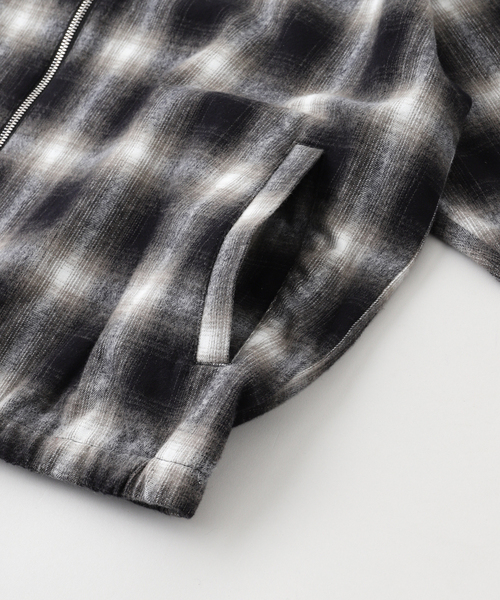 cabaret poval(キャバレーポバール)の「cabaret poval / キャバレーポバール OMBRE CHECK DZ SHIRT(ブルゾン・メンズ・ブラック・LARGE/MEDIUM)」の5枚目の写真
