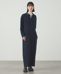CAST:（キャストコロン）の「【1枚で着映える】ソフトフランネルジャンプスーツ（パンツドレス）」