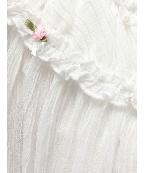 merry jenny(メリージェニー)の「シアーギャザーチュニック(チュニック・レディース・ブルー/オフホワイト/ベージュ・FREE)」の12枚目の写真