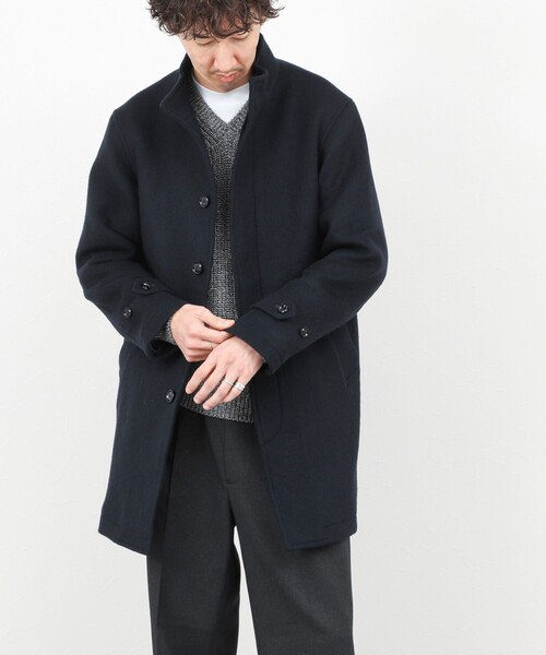 NOLLEY’S(ノーリーズ)の「《ビジカジ対応》尾州ビーバースタンドカラーコート 25AW(その他アウター・メンズ・ブラック/グレー/ダークネイビー・S/M/L/XL)」の17枚目の写真