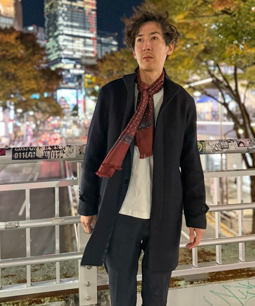NOLLEY’S(ノーリーズ)の「《ビジカジ対応》尾州ビーバースタンドカラーコート 25AW(その他アウター・メンズ・ブラック/グレー/ダークネイビー・S/M/L/XL)」の7枚目の写真