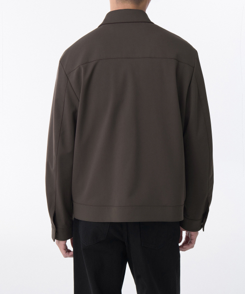 MUSINSA STANDARD（ムシンサスタンダード）の「リラックスドミニマルジャケット[ブラウン]（ブルゾン・メンズ・その他・MEDIUM/LARGE/X-LARGE/XX-LARGE）」の2枚目の写真