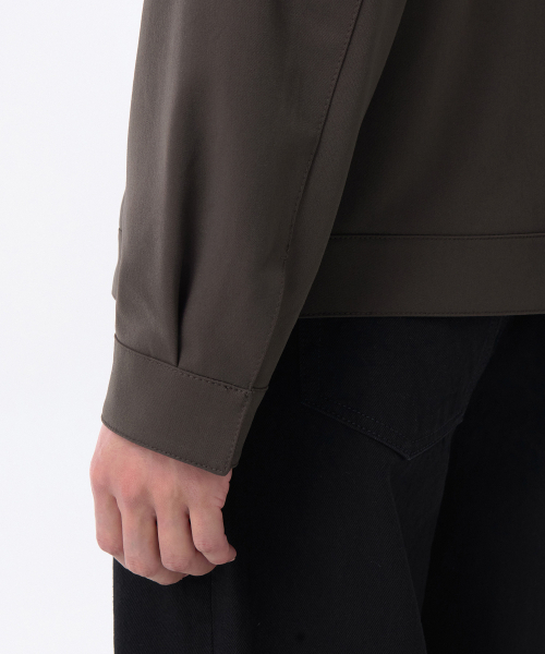 MUSINSA STANDARD（ムシンサスタンダード）の「リラックスドミニマルジャケット[ブラウン]（ブルゾン・メンズ・その他・MEDIUM/LARGE/X-LARGE/XX-LARGE）」の5枚目の写真