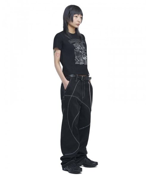NOMANUAL（NOMANUAL）の「S.P T-SHIRT - BLACK（Tシャツ/カットソー・レディース・その他・LARGE/X-LARGE/SMALL/MEDIUM）」の5枚目の写真