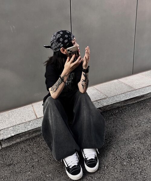 NOMANUAL（NOMANUAL）の「S.P T-SHIRT - BLACK（Tシャツ/カットソー・レディース・その他・LARGE/X-LARGE/SMALL/MEDIUM）」の9枚目の写真