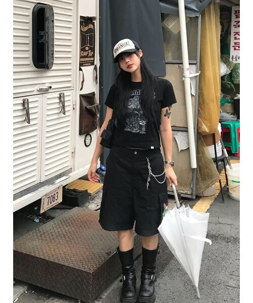 NOMANUAL（NOMANUAL）の「S.P T-SHIRT - BLACK（Tシャツ/カットソー・レディース・その他・LARGE/X-LARGE/SMALL/MEDIUM）」の12枚目の写真