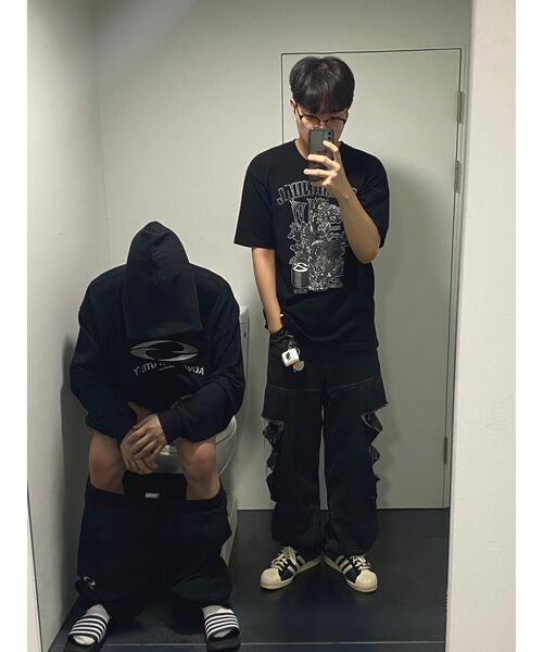 NOMANUAL（NOMANUAL）の「S.P T-SHIRT - BLACK（Tシャツ/カットソー・レディース・その他・LARGE/X-LARGE/SMALL/MEDIUM）」の19枚目の写真