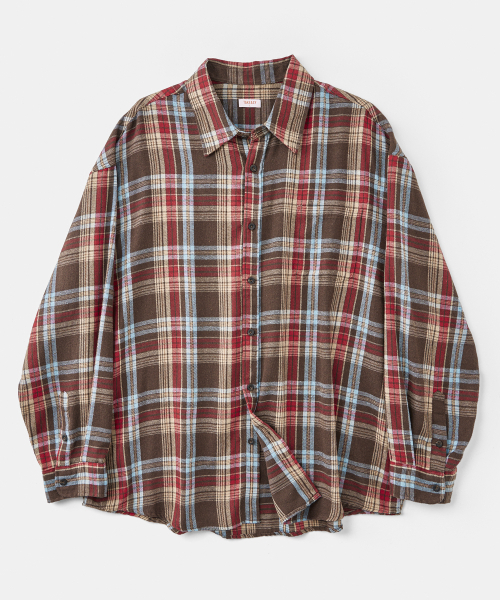 TAKEASY(テイクイージー)の「カントリーチェックシャツ(マルチブラウン)(シャツ/ブラウス・メンズ・その他・SMALL/MEDIUM/LARGE)」の1枚目の写真