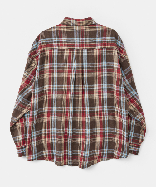TAKEASY(テイクイージー)の「カントリーチェックシャツ(マルチブラウン)(シャツ/ブラウス・メンズ・その他・SMALL/MEDIUM/LARGE)」の2枚目の写真
