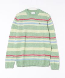 《LACOSTE》アルパカブレンドボーダーニットセーター