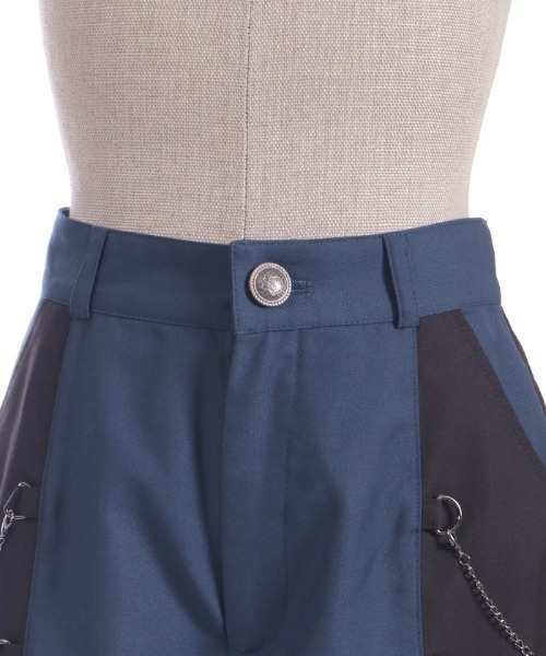 NIBBLE POISON（ニブルポイズン）の「刺繍バイカラーショートパンツ（その他パンツ・レディース・パープル/ネイビー/ワイン・MEDIUM）」の19枚目の写真