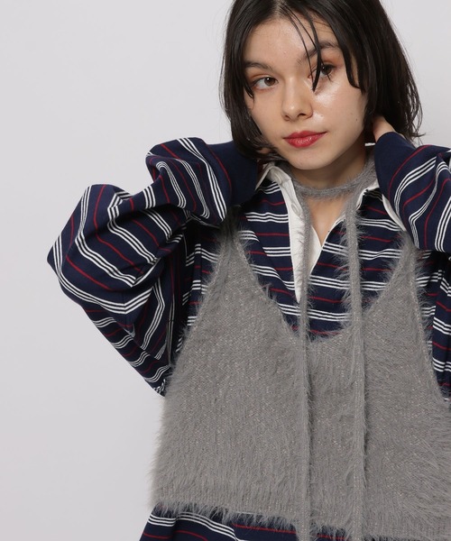 最終値下げ✨FRONT BUTTON ニットキャミ セール】フロントリボンニットキャミソール（キャミソール）｜SENSE OF