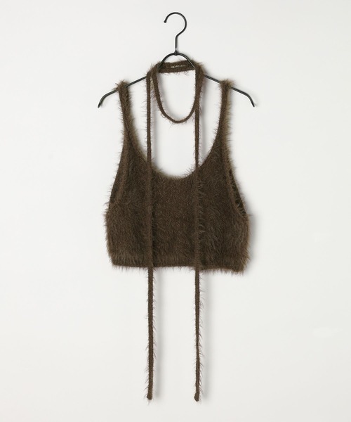 セール】【WILLIAM B.ELIOTT】フェザーニットキャミ（キャミソール