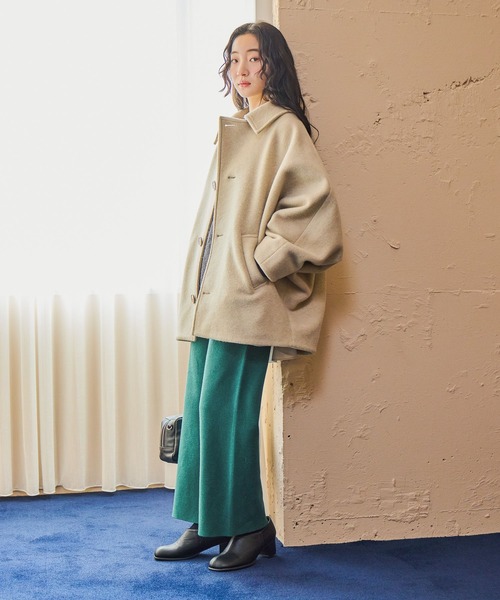 niko and（ニコアンド）の「ライトモッサドルマンジャケットコート