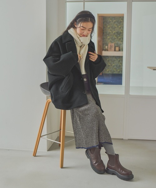 セール】ライトモッサドルマンジャケットコート（ブルゾン）｜niko and