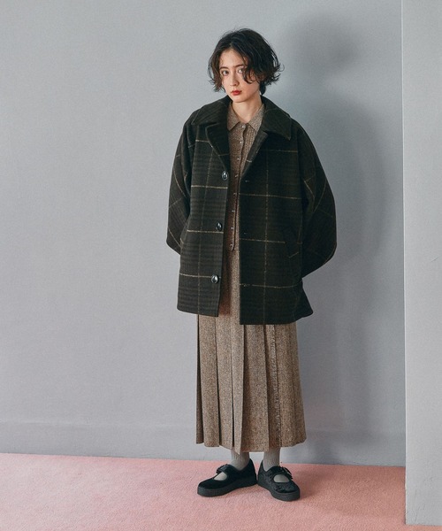 niko and… ライトモッサドルマンジャケットコート　ブラウン セール】ライトモッサドルマンジャケットコート（ブルゾン）｜niko and